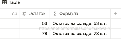 Формула Notion 2.0 «Автоматическое приведение числа к текстовому типу в формулах Notion 2.0 (без использования format)»